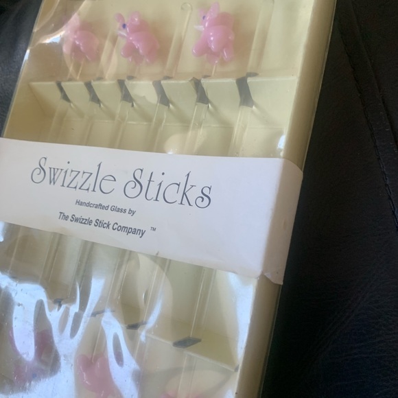 Swizzle Sticks pink elephant stirrers - Picture 5 of 5